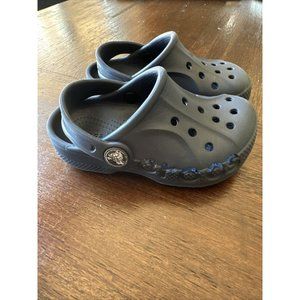 Crocs Iconic Comfort Toddlers Slip On Classic Clogs Shoes Black Size 7c